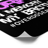 Bewustmakingsgevoel T-shirt Ik Draag Paarse ter na Poster (Hoek)