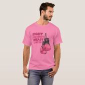 Bewustmakingshandschoenen tegen borstkanker Maand T-shirt (Voorkant volledig)