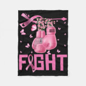 Bewustmakingshandschoenen tegen borstkanker Verbod Fleece Deken (Voorkant)