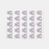 Bewustmakingsknijp bij mannelijke borstkanker fleece deken (Voorkant (Horizontaal))