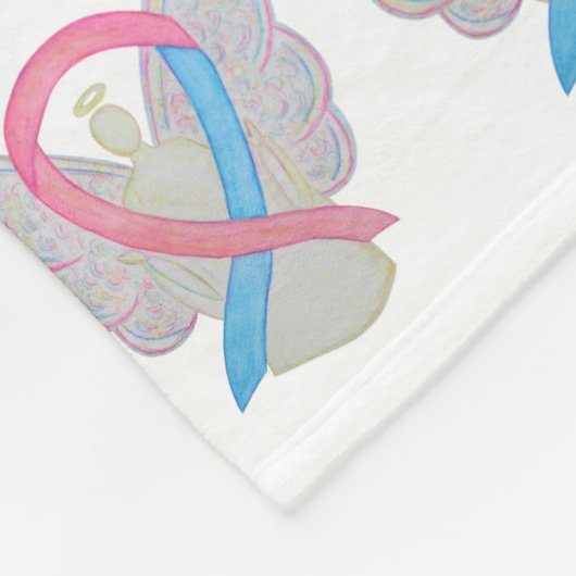 Bewustmakingsknijp bij mannelijke borstkanker fleece deken (Hoek)