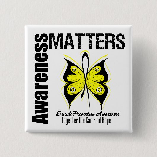 Bewustmakingskwesties Zelfmoordpreventie Vierkante Button 5,1 Cm (Voorkant)