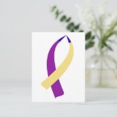 Bewustmakingslint (bladerkanker) briefkaart (Staand voorkant)