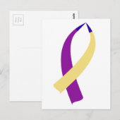 Bewustmakingslint (bladerkanker) briefkaart (Voorkant / Achterkant)