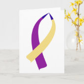 Bewustmakingslint (bladerkanker) kaart (Gele Bloem)