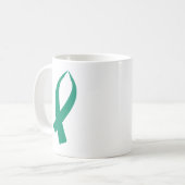 Bewustmakingslint (Blauwgroen) Koffiemok (Voorkant links)