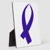 Bewustmakingslint (donkerblauw) fotoplaat (Zijkant)