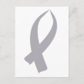 Bewustmakingslint (grijs) briefkaart (Voorkant)