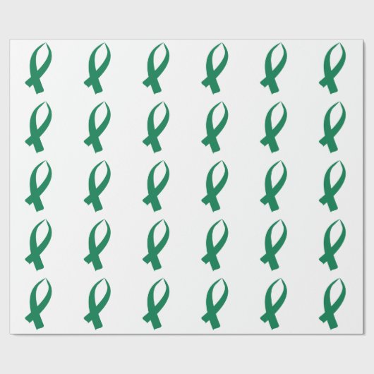 Bewustmakingslint (groen) cadeaupapier (Vlak)