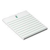 Bewustmakingslint (groen) notitieblok (Schuin)