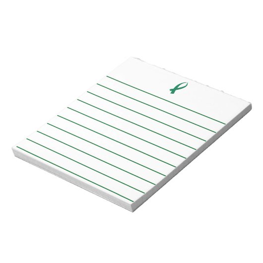 Bewustmakingslint (groen) notitieblok (Linkerzijde)