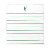Bewustmakingslint (groen) notitieblok (Voorkant)