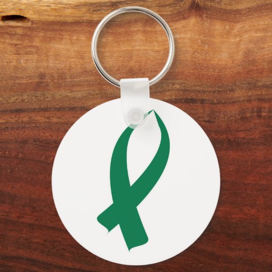 Bewustmakingslint (groen) sleutelhanger (Voorkant)