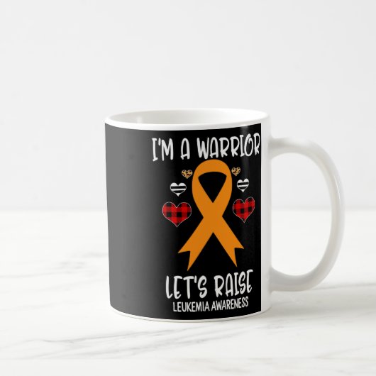Bewustmakingslint Ik ben Warrior Laten we steun ve Koffiemok (Rechts)