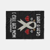 Bewustmakingslint Ik heb held noemen haar moeder Fleece Deken (Voorkant (Horizontaal))