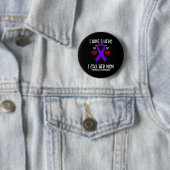 Bewustmakingslint Ik heb held noemen haar moeder Ronde Button 5,7 Cm (In situ)