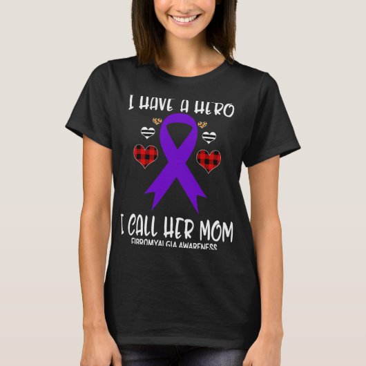 Bewustmakingslint Ik heb held noemen haar moeder T-shirt (Voorkant)