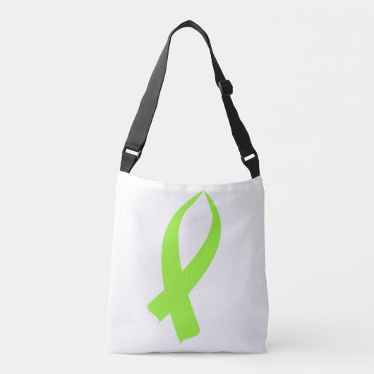 Bewustmakingslint (kalkgroen) crossbody tas (Voorkant)