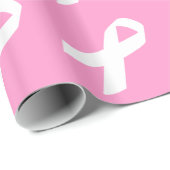 Bewustmakingslint op roze cadeaupapier (Rol Hoek)