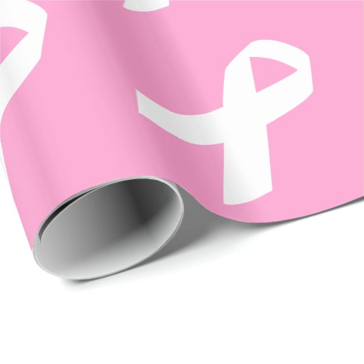 Bewustmakingslint op roze cadeaupapier (Rol Hoek)
