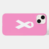 Bewustmakingslint op roze Case-Mate iPhone case (Achterkant (horizontaal))