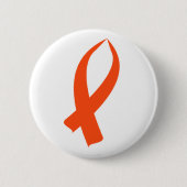 Bewustmakingslint (Oranje) Ronde Button 5,7 Cm (Voorkant)