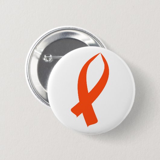 Bewustmakingslint (Oranje) Ronde Button 5,7 Cm (Voorkant /achterkant)
