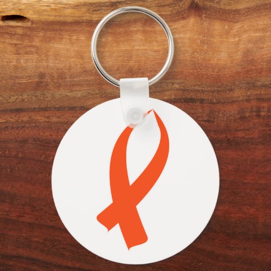 Bewustmakingslint (Oranje) Sleutelhanger (Voorkant)