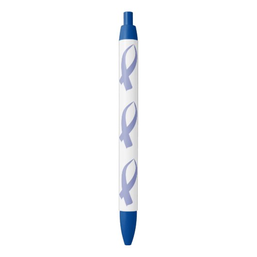 Bewustmakingslint (Periwinkle) Zwarte Inkt Pen (Voorkant Verticaal)