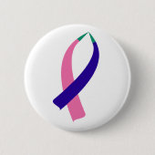 Bewustmakingslint (schildklierkanker) ronde button 5,7 cm (Voorkant)