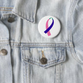 Bewustmakingslint (schildklierkanker) ronde button 5,7 cm (In situ)