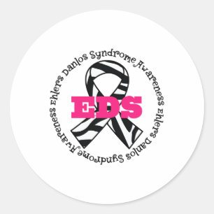 Bewustmakingslint van het syndroom van Ehlers Danl Ronde Sticker