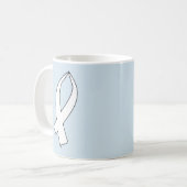 Bewustmakingslint (wit) koffiemok (Voorkant links)