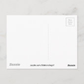 Bewustmakingslint (zwart) briefkaart (Achterkant)