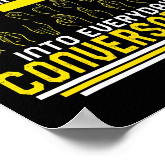 Bewustmakingsmaand ASL Willekeurig Insert Liefde D Poster (Hoek)