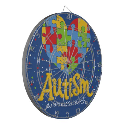 bewustmakingsmaand autisme dartbord (Voorkant Links)