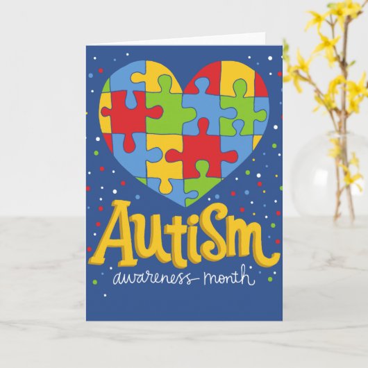 bewustmakingsmaand autisme kaart (Gele Bloem)