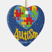bewustmakingsmaand autisme keramisch ornament (Rechts)