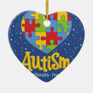 bewustmakingsmaand autisme keramisch ornament