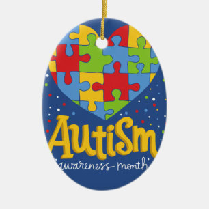 bewustmakingsmaand autisme keramisch ornament