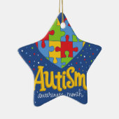 bewustmakingsmaand autisme keramisch ornament (Rechts)
