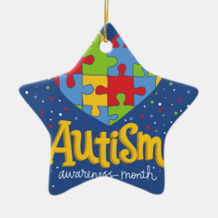 bewustmakingsmaand autisme keramisch ornament