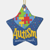 bewustmakingsmaand autisme keramisch ornament (Links)