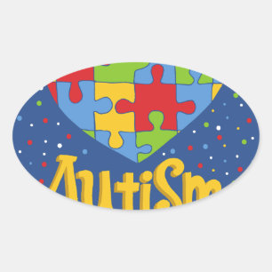 bewustmakingsmaand autisme ovale sticker
