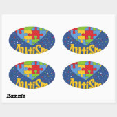 bewustmakingsmaand autisme ovale sticker (Vel)