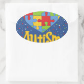 bewustmakingsmaand autisme ovale sticker (Tas)