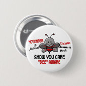 Bewustmakingsmaand diabetes 1.1 ronde button 5,7 cm (Voorkant /achterkant)