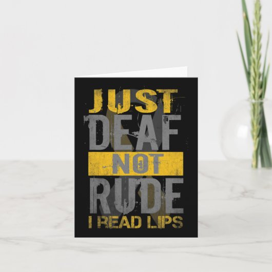 Bewustmakingsmaand gewoon doof niet onbeleefd ASL Kaart (Voorkant)