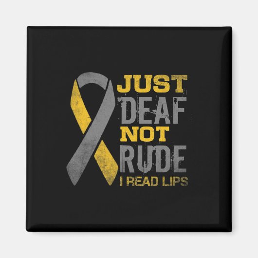 Bewustmakingsmaand gewoon doof niet onbeleefd ASL  Magneet (Voorkant)