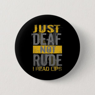Bewustmakingsmaand gewoon doof niet onbeleefd ASL Ronde Button 5,7 Cm
